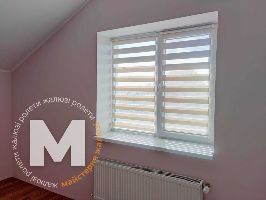 Рулонные шторы. Тканевые ролеты. Жалюзи день ночь — замер и установка