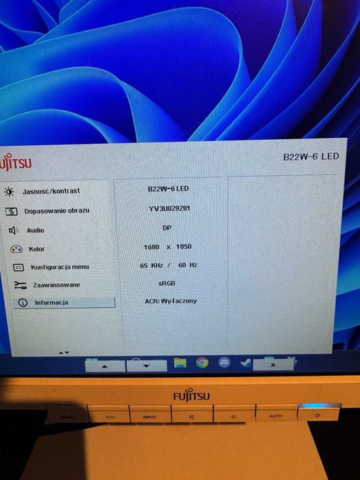 Monitor Fujitsu B22W-6 LED (22" 1680x1050)