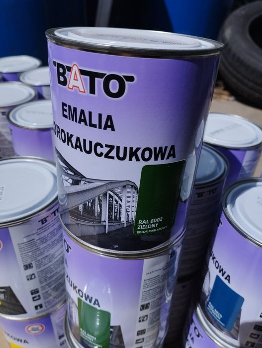 Farba Chlorokauczuk Emalia 0,8l OKAZJA, wyprzedaż