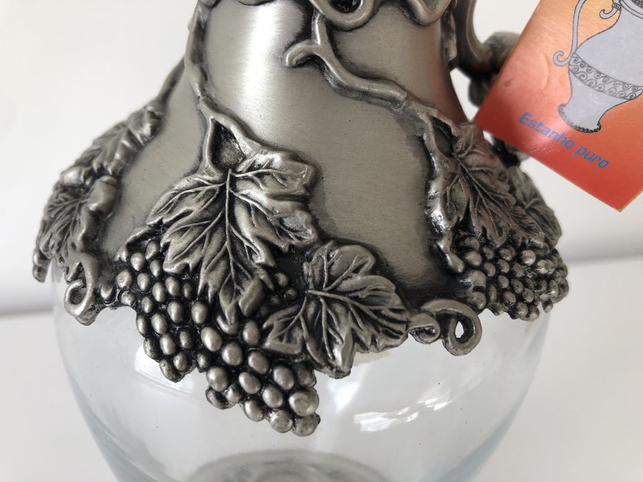 Jarra em estanho puro. Nova. Criações Castro