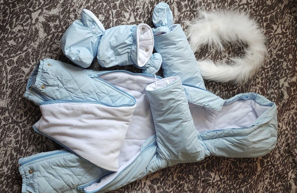 Теплый детский зимний комбинезон-трансформер Piccolo