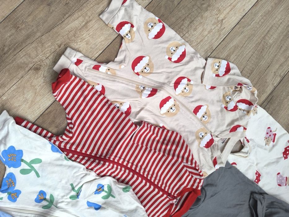 8 szt pajacyków piżamek jednoczesciowych  62