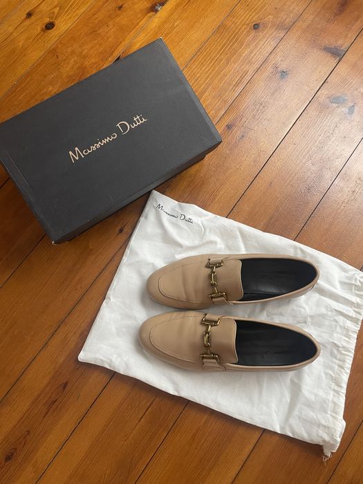 Шкіряні лофери Massimo Dutti