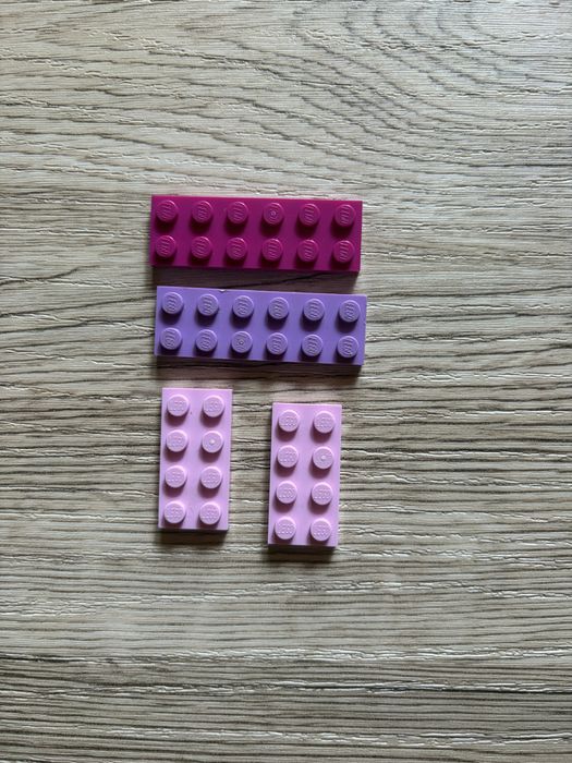 Lego różowe fioletowe 3020 2 sztuki 3795 2 sztuki