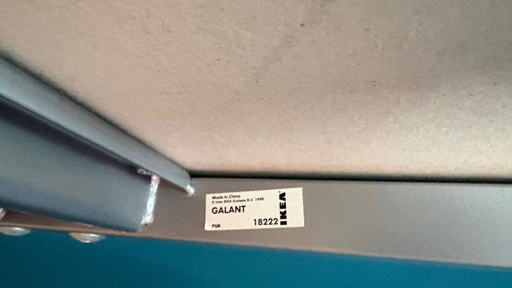 Secretária IKEA GALANT de canto XL 2,50 m – modular – pés reguláveis
