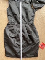 Asos sukienka czarna kokardy xs