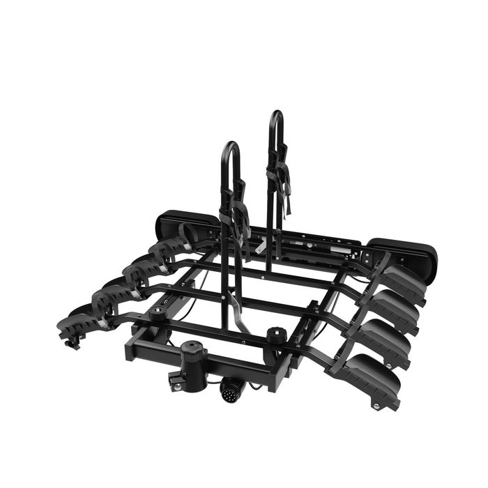 Bagażnik rowerowy platforma na hak Amos Tytan 4 Black uchylany na 4 rowery 75KG 13PIN