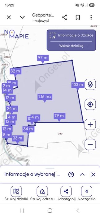 Działka rolna- Zasań - Widok 4