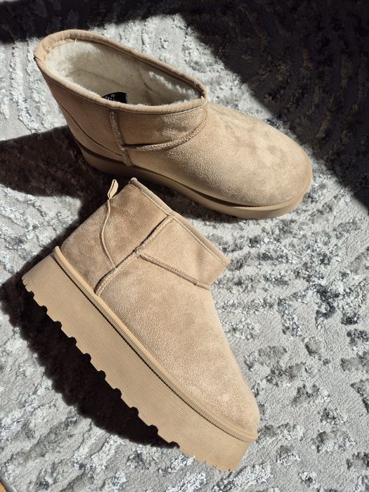 śniegowce zimowe buty na platformie 40 sinsay
