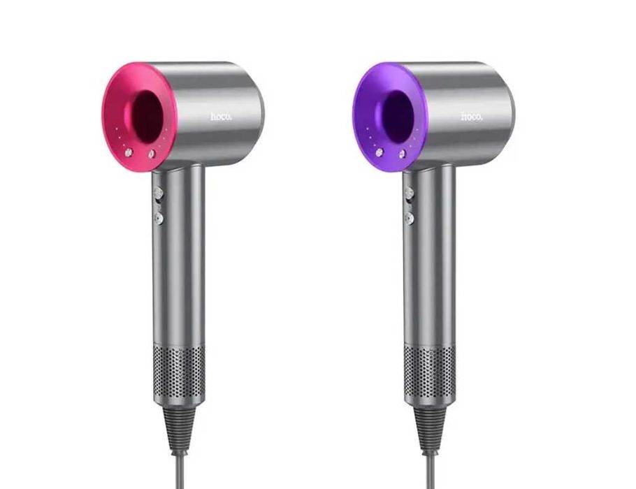 Фен Hoco HP11 Plus з негативною іонізацією 1380W-1600W pink/purple