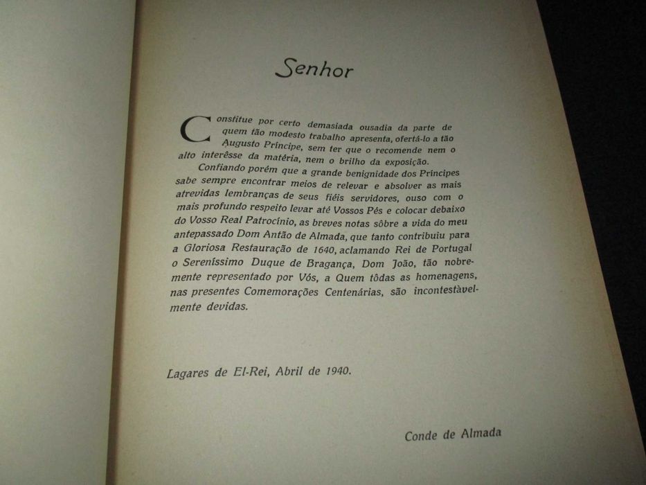 Livro Relação dos feitos de Dom Antão dAlmada 1940