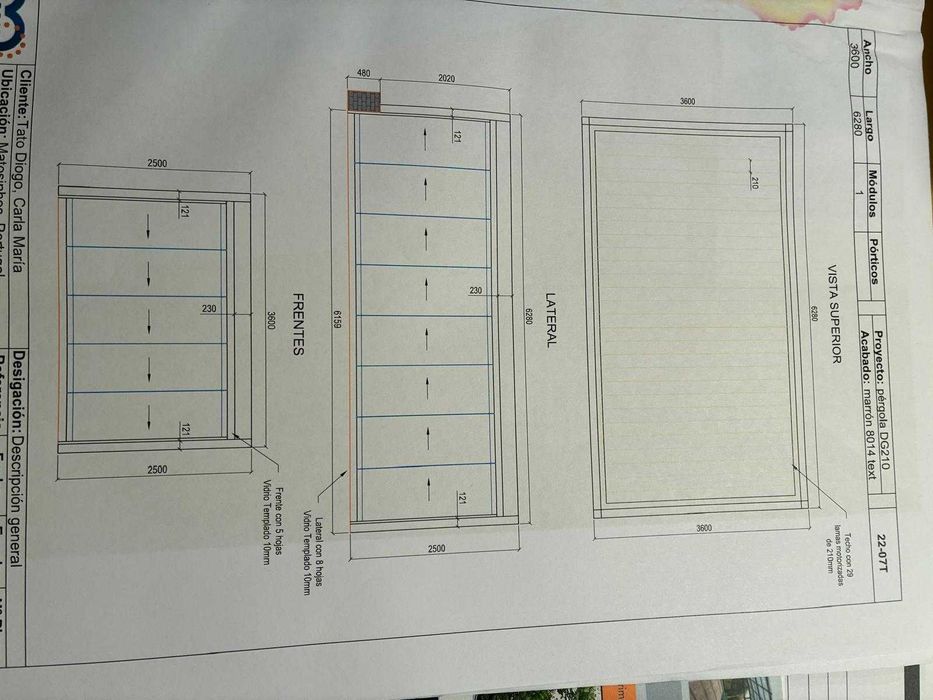 Pérgola  Bioclimática - por montar - c/ instalação+transporte gratuito