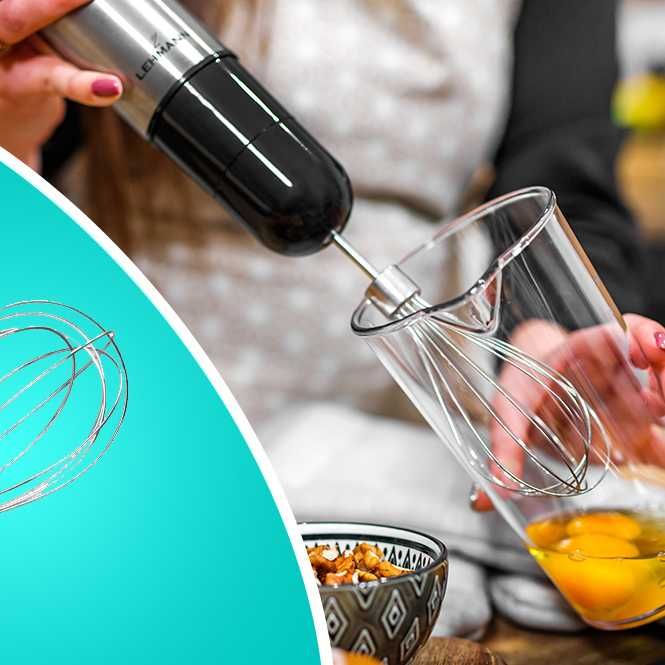 Mikser Ręczny Mocny Blender Wielofunkcyjny Do Smoothie I Zup NOWY