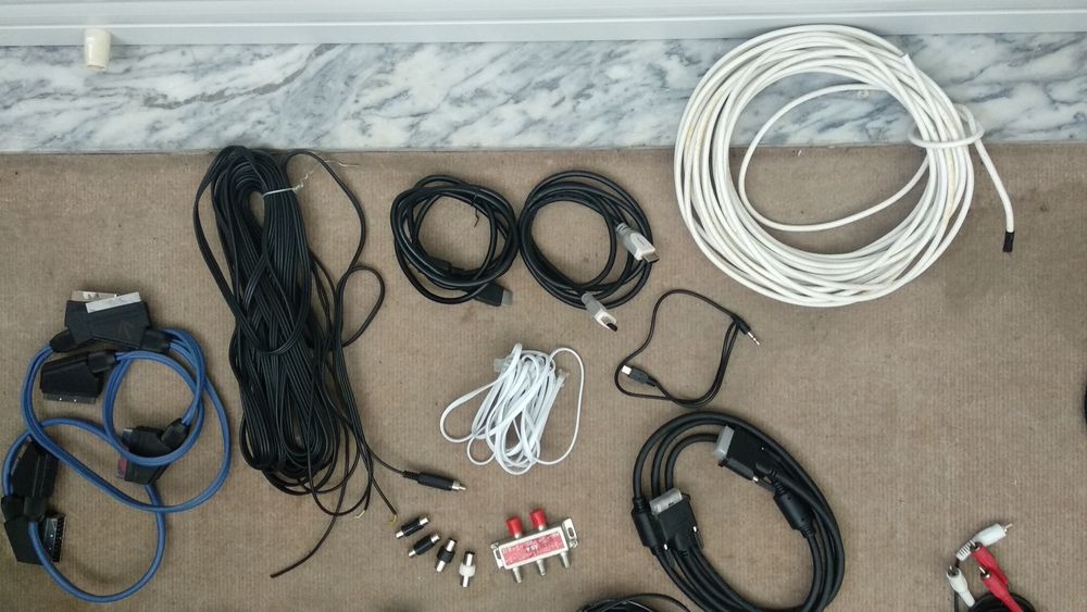 Cabos de video audio e acessórios