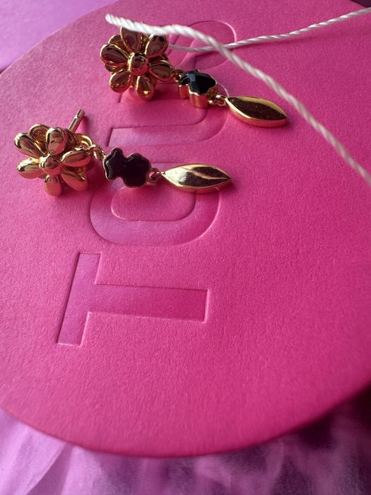 Kolczyki Tous Fragile Natire z malachitami