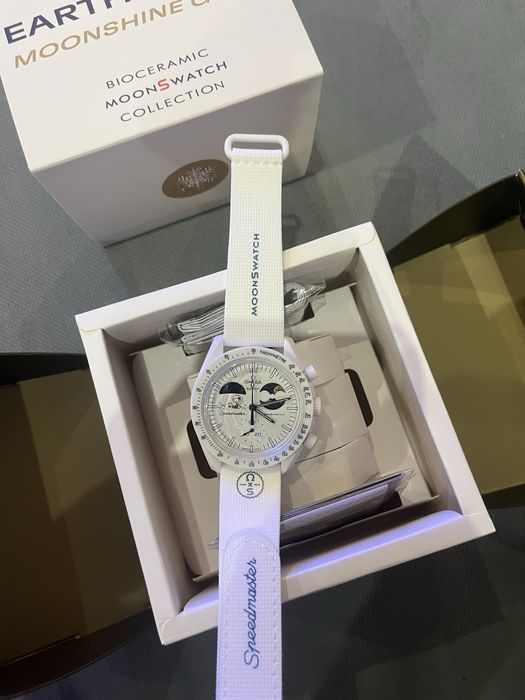 Relógio Omega x swatch mission to earthphase moongold