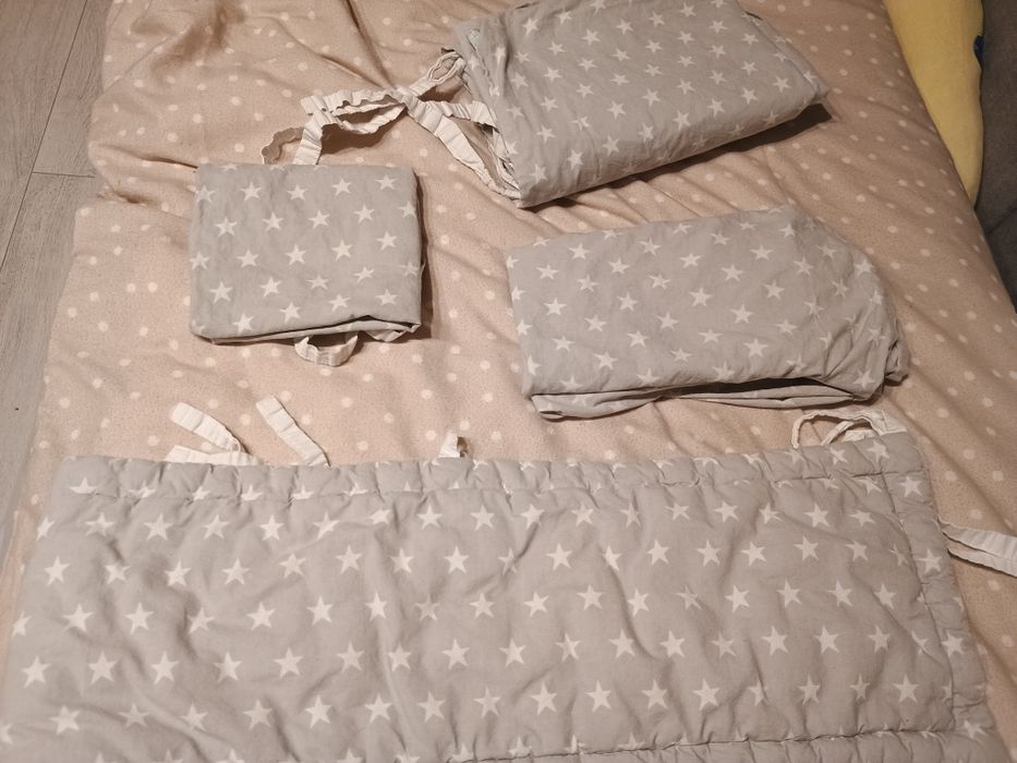 Zestaw ochraniacz plus pościel do łóżeczka