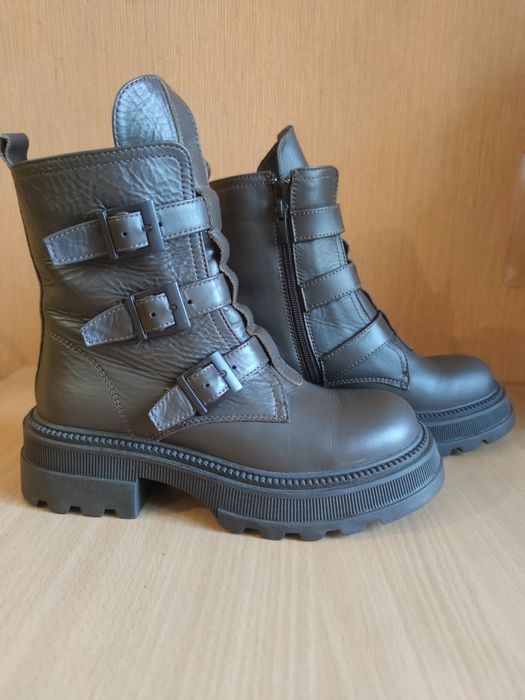 Зимние ботинки кожа на натуральном меху р.37