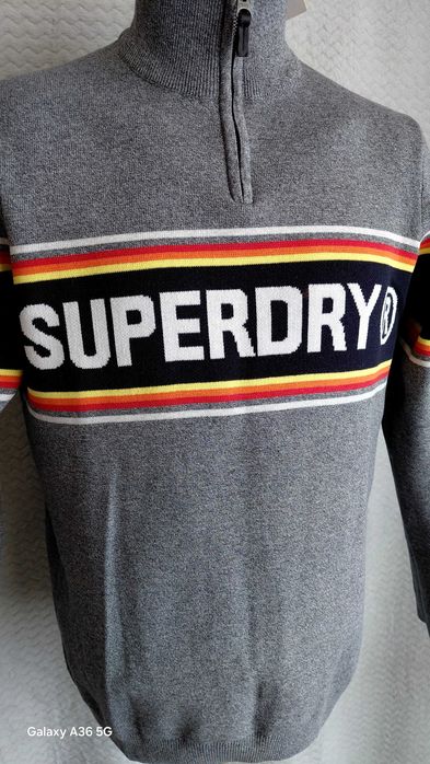 SuperDry piękny męski sweter,golf