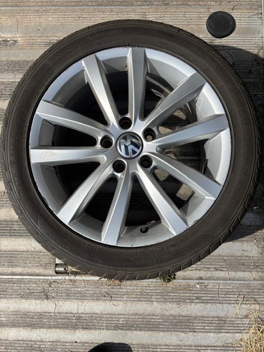 VW Passat B7 oryginalne felgi 17” cali 7.5J ET47 + Opony 235/45 R17