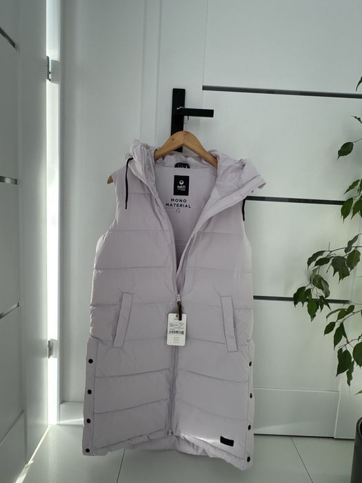 Nowa liliowa kamizelka puchowa Finskiej marki Halti S