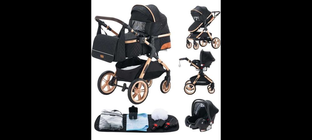 Carrinhos de bebê 3 em 1 novos, portes grátis