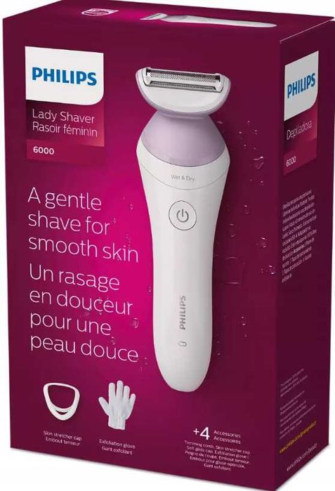 Golarka Damska PHILIPS Depilator Ciało Bikini Nogi Bezpieczna (GRATIS)