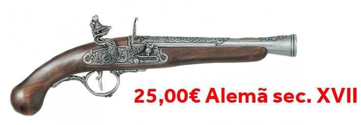 Pistolas antigas decorativas - RÉPLICAS - Decorativas - Coleção