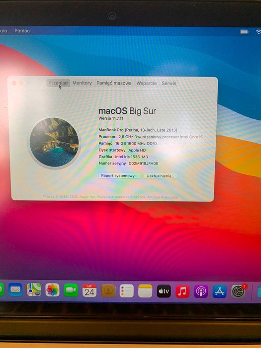 MacBook Pro Retina 13" Late 2013 | Intel Core i5 | 16 GB RAM | 500 GB SSD