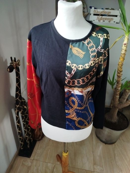 Bluza Zara luźna elegancka Cropp top s m