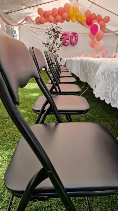 Namiot imprezowy cateringowy stoły,krzesła,zastawa,komunia,urodziny.