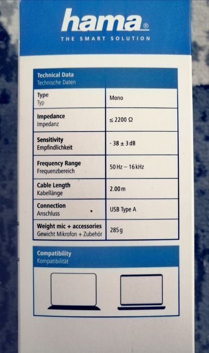 Hama Mikrofon  komputerowy