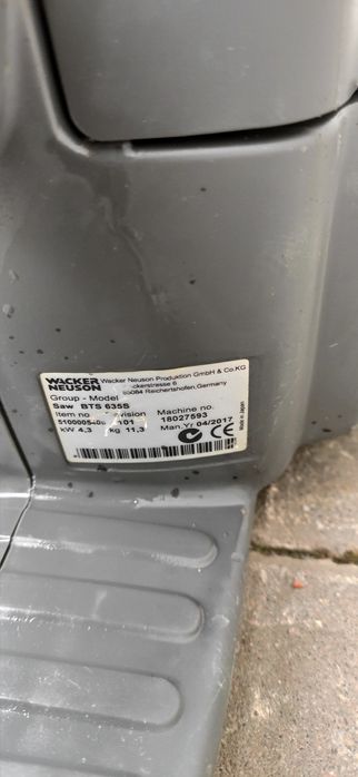 wacker neuson bts 635s piła do betonu