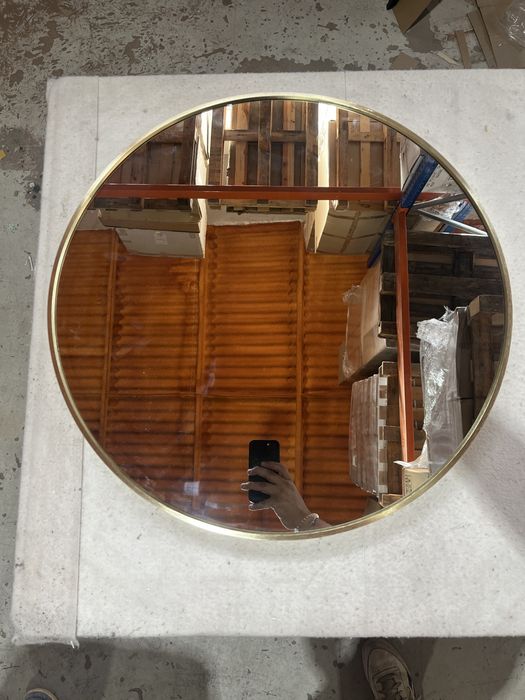 Espelhos de 60/80/100cm com aro dourado ou preto