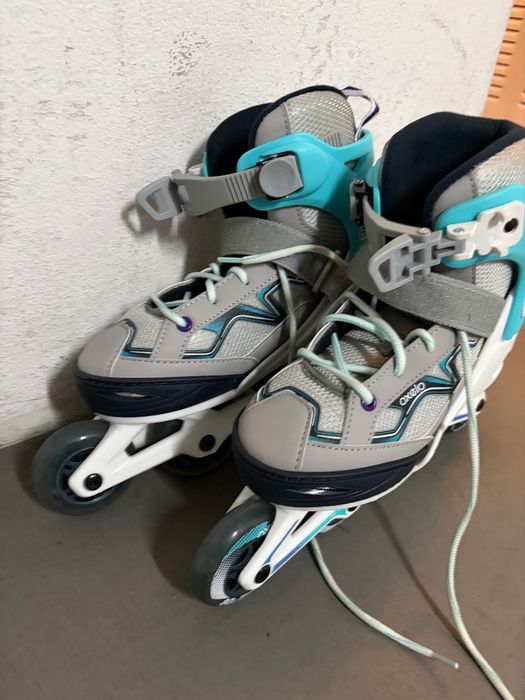 Patins em linha para criança, tamanho 32