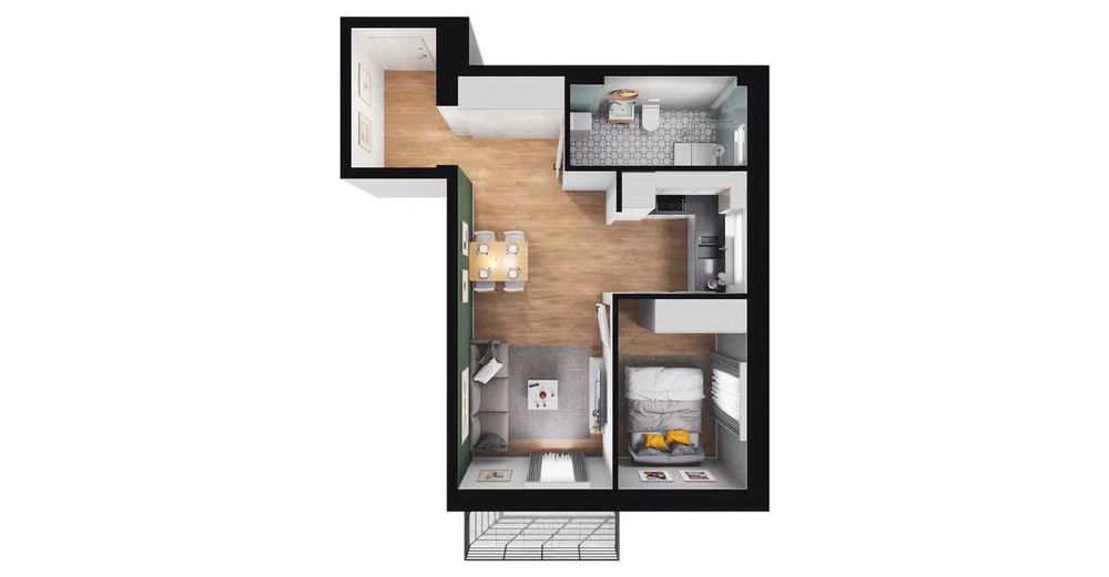| Передпродаж | 2-кімнатна квартира в Познані M2/I​I