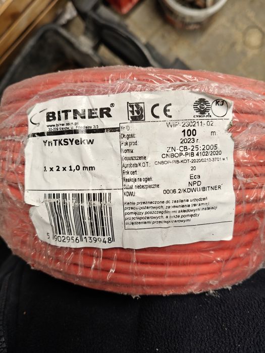 Kabel telekomunikacyjny YnTKSYekw 1x2x1,0 TN0108 klasa Eca/bębnowy/