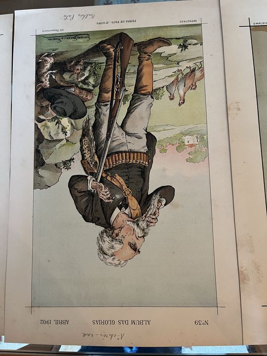Rafael bordalo pinheiro: album das glorias litografias originais