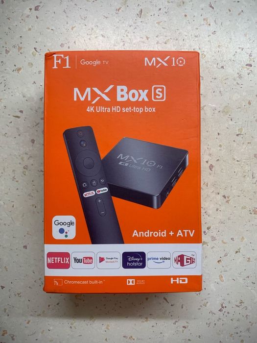 Смарт ТВ приставка MX10 F1 2/16gb Xiaomi аналог TV Box Android 13 +гол