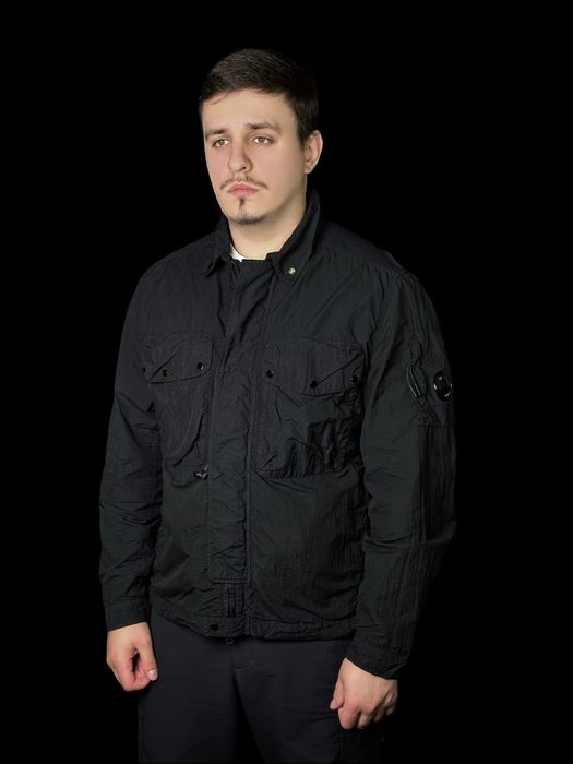 c.p. company flatt nylon mixed goggle overshirt оригинал