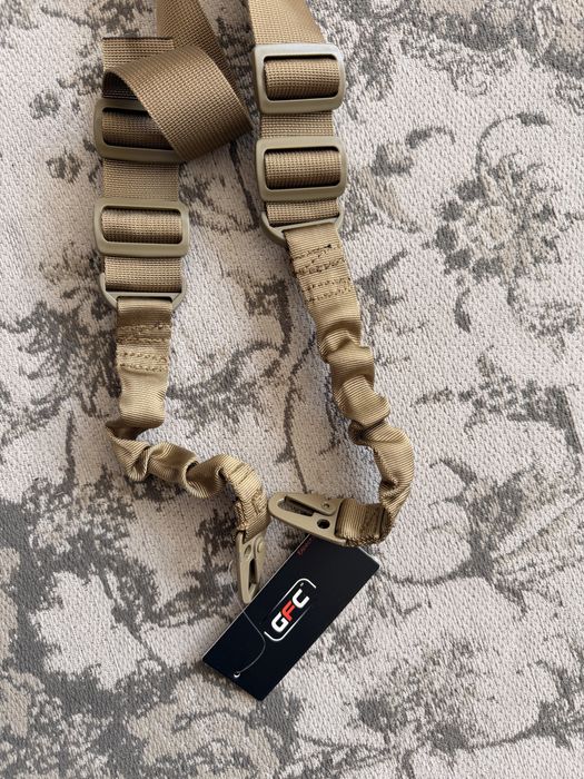 Pas dwupunktowy bungee taktyczny khaki nowy asg