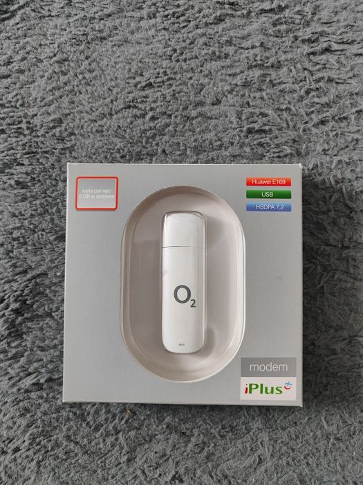 Nowy Modem 3G USB Huawei E169 (iPlus / O2) + Karta MicroSD 2GB