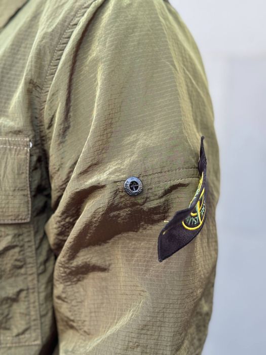 Овершот Stone Island Nylon | S–XXL | чорний / сірий / зелений
