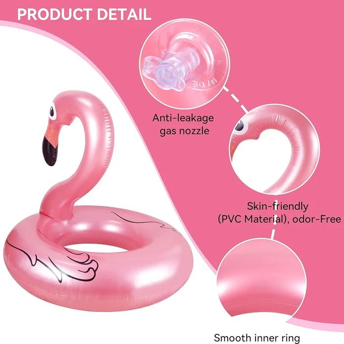 Anel flutuador insuflável flamingo gigante  120 x 112 cm  ENVIO GRÁTIS