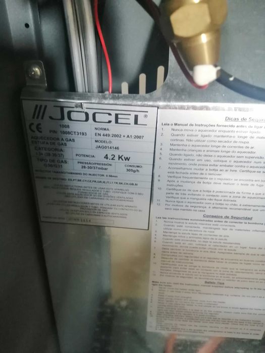 Aquecedor a gas estufa de gás