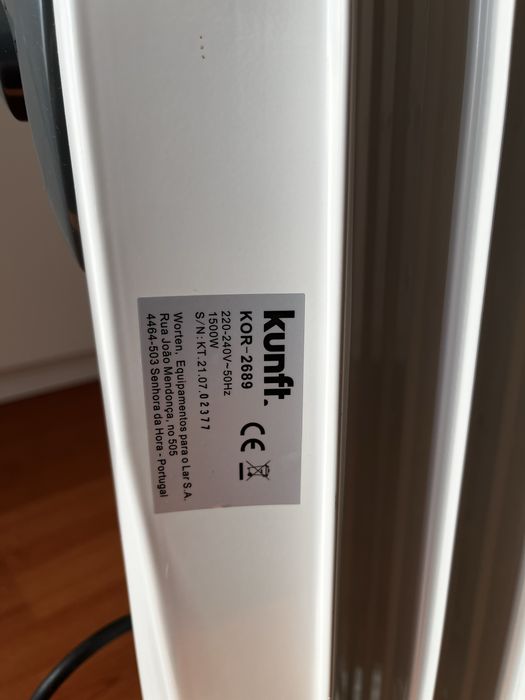 Aquecedor  à Óleo 1500W- Kunft