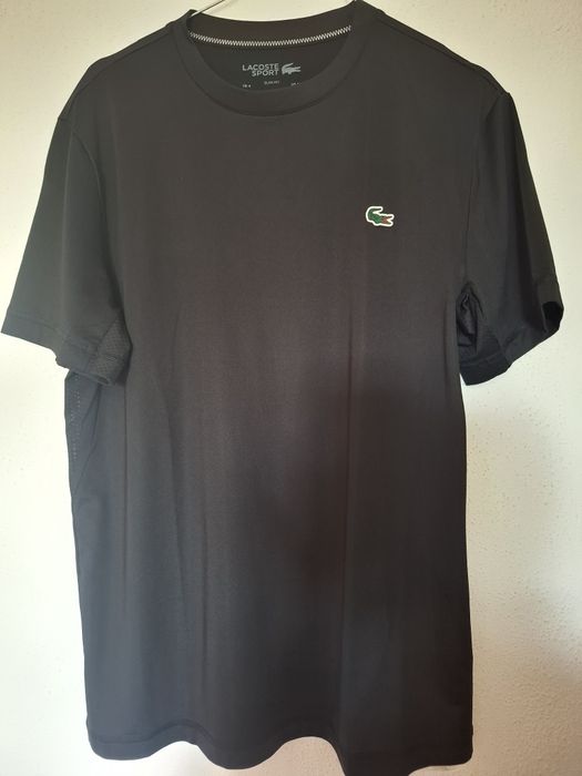 T-shirt Preta Sport Lacoste