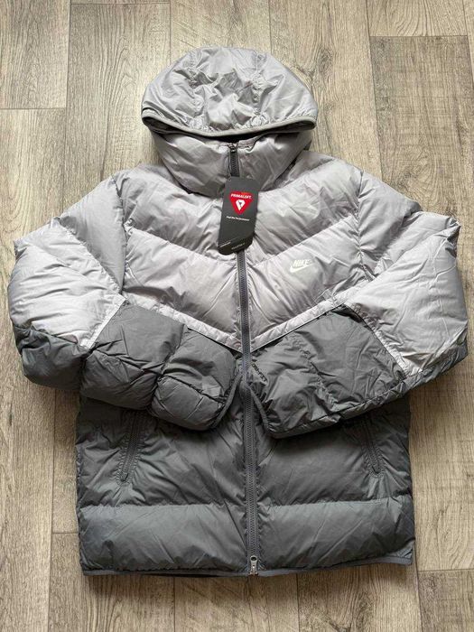 ОРИГІНАЛ! Пуховик Nike Sf Wr Pl-Fld Hd Jkt Grey S M L XL | DR9605-077