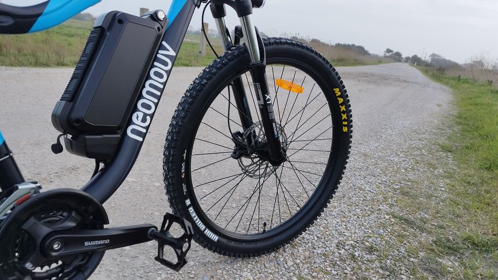 BTT Elétrica Neomouv 48V Bafang 250W | Full Suspensão | Tektro 4 Pistões | Maxxis”
