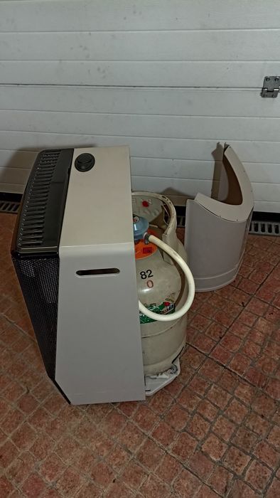 Aquecedor a gás com botija
